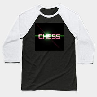 Cool Chess Design - Pink Baseball T-Shirt